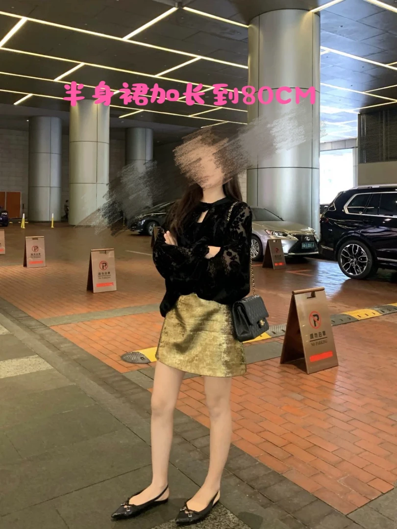 肉肉家*大码晚风宴会显瘦套装