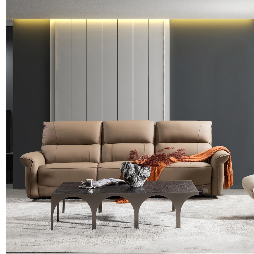 TY-95-2极简皮沙发+电动