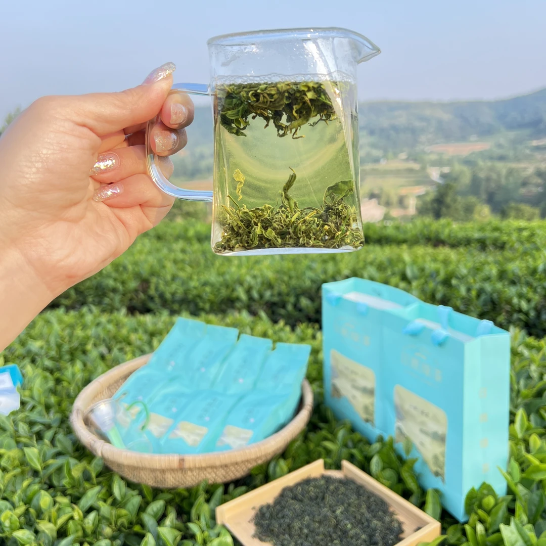 【日照绿茶秋茶】口粮茶新茶露天手工茶板栗香