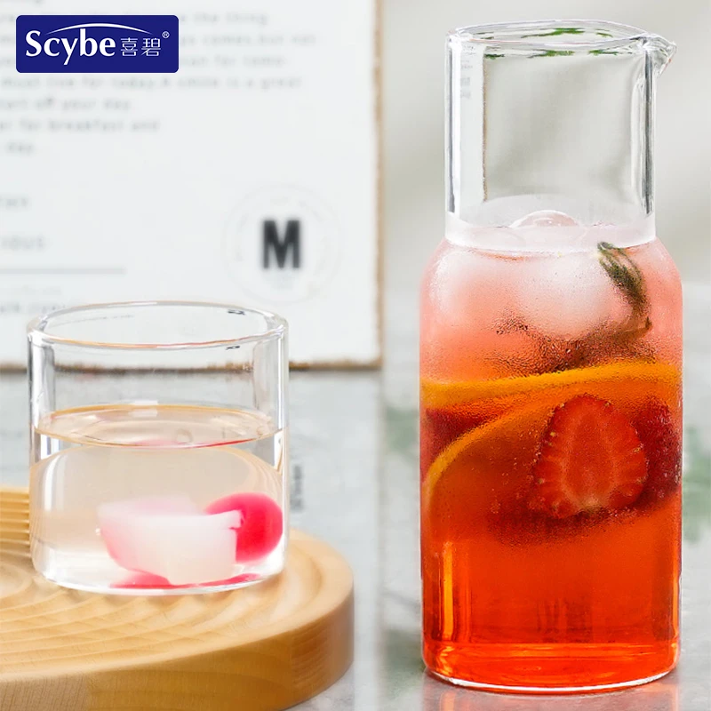 Scybe喜碧简约耐热透明玻璃杯简约温酒杯网红水杯玻璃水杯套装