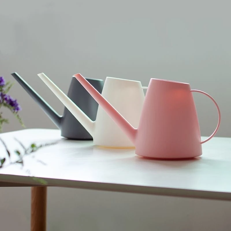 马卡龙磨砂树脂长嘴浇水壶