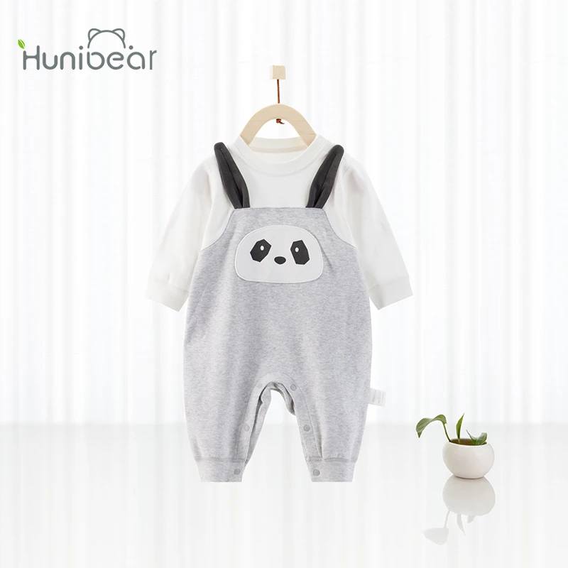 超萌婴儿服外出服纯棉长袖哈衣爬服婴幼儿春装衣服宝宝春秋连体衣