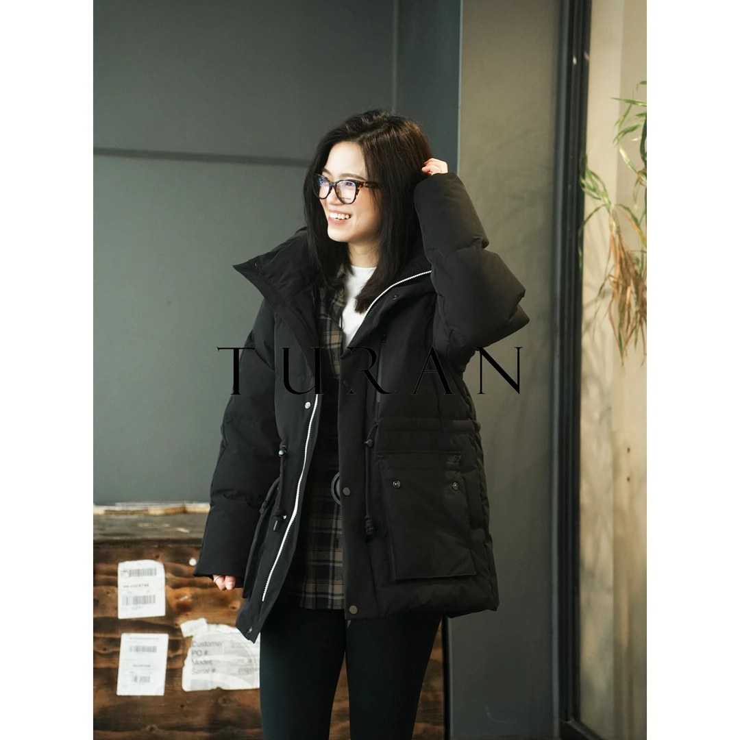 登山90白鸭绒索罗那面料户外防风耐磨抗寒系列中长羽绒服TRZY0816