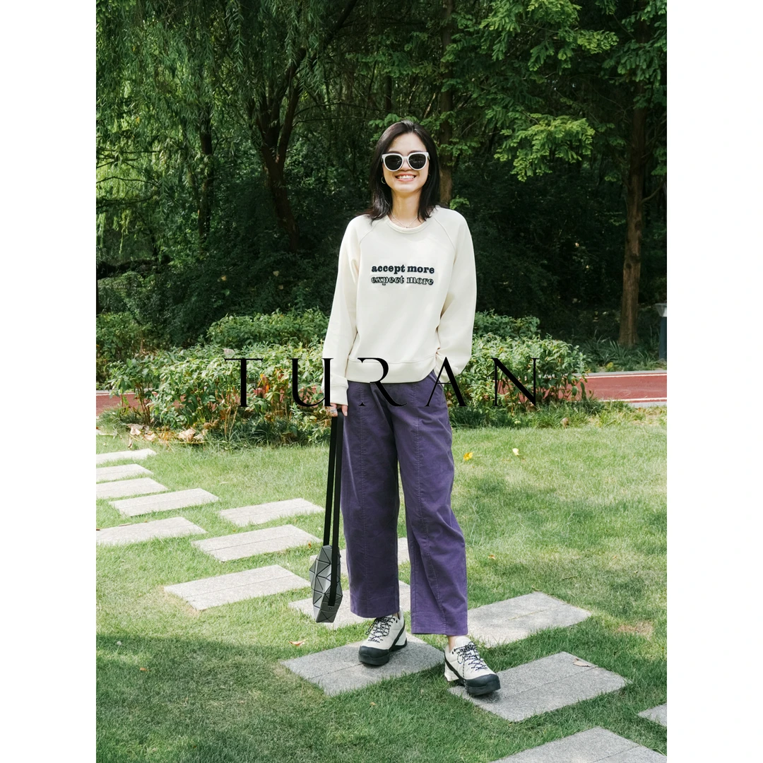 睡莲宽松环保棉成衣水洗自然复古香蕉阔腿九分裤子百搭TRZY0752