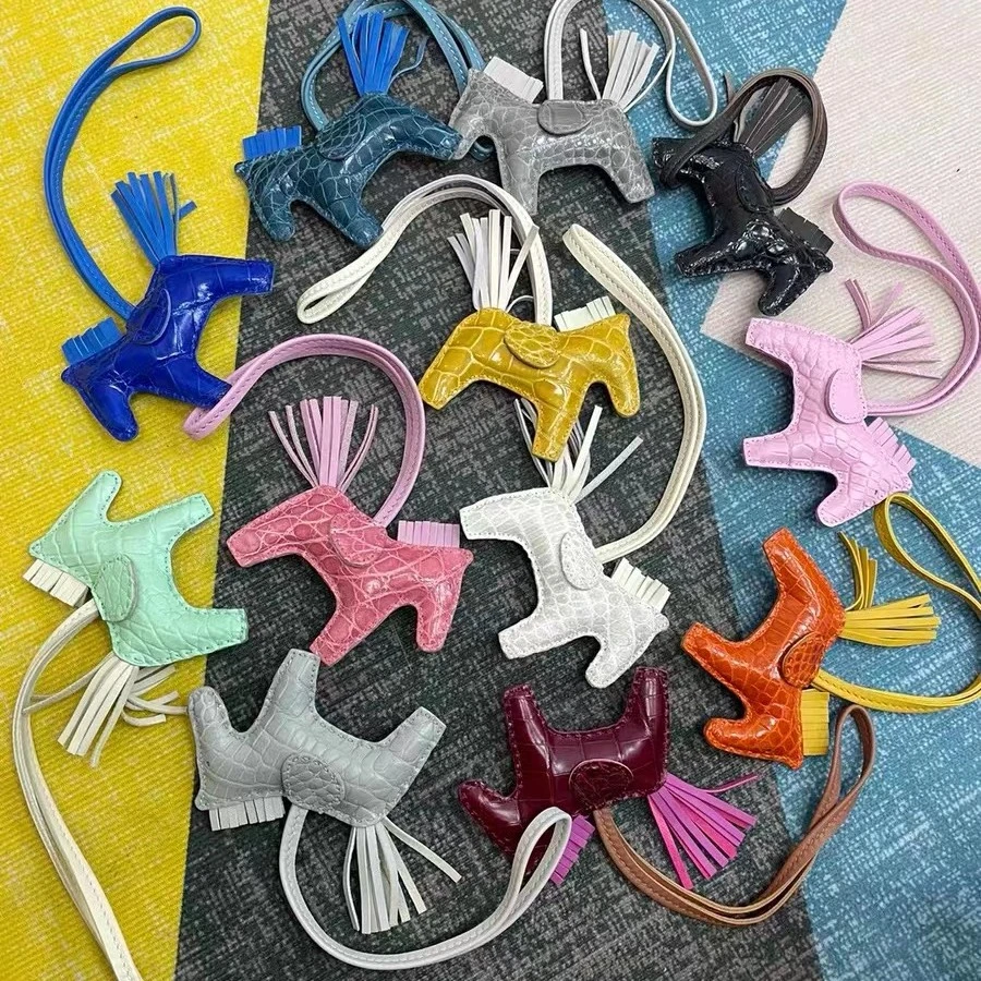 星星家手缝鳄鱼皮小马挂件