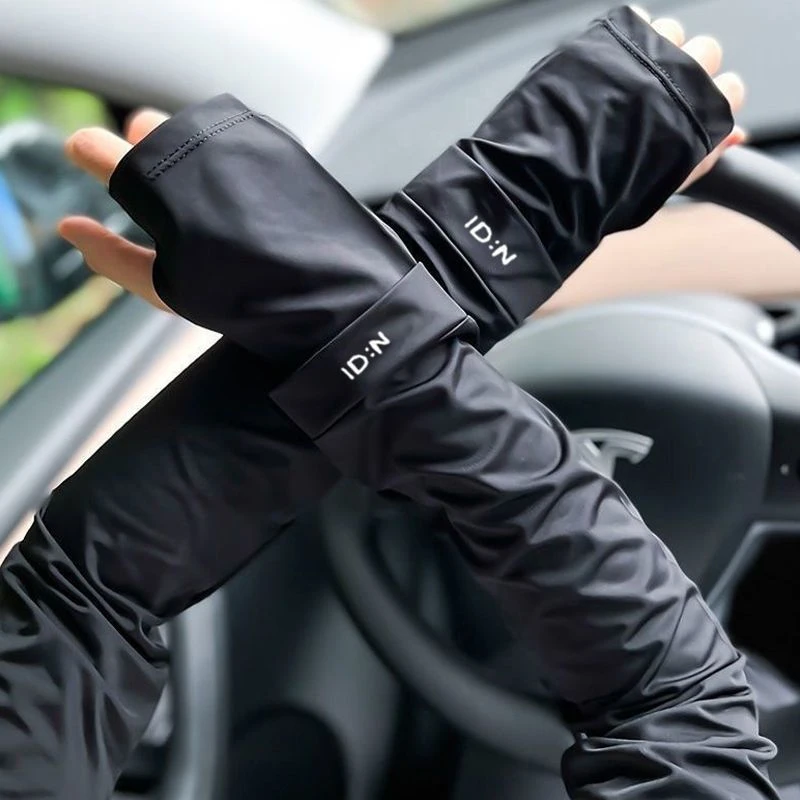 冰袖男款袖套2024新款夏季冰丝袖女套袖冰爽炫酷防紫外线防晒套袖