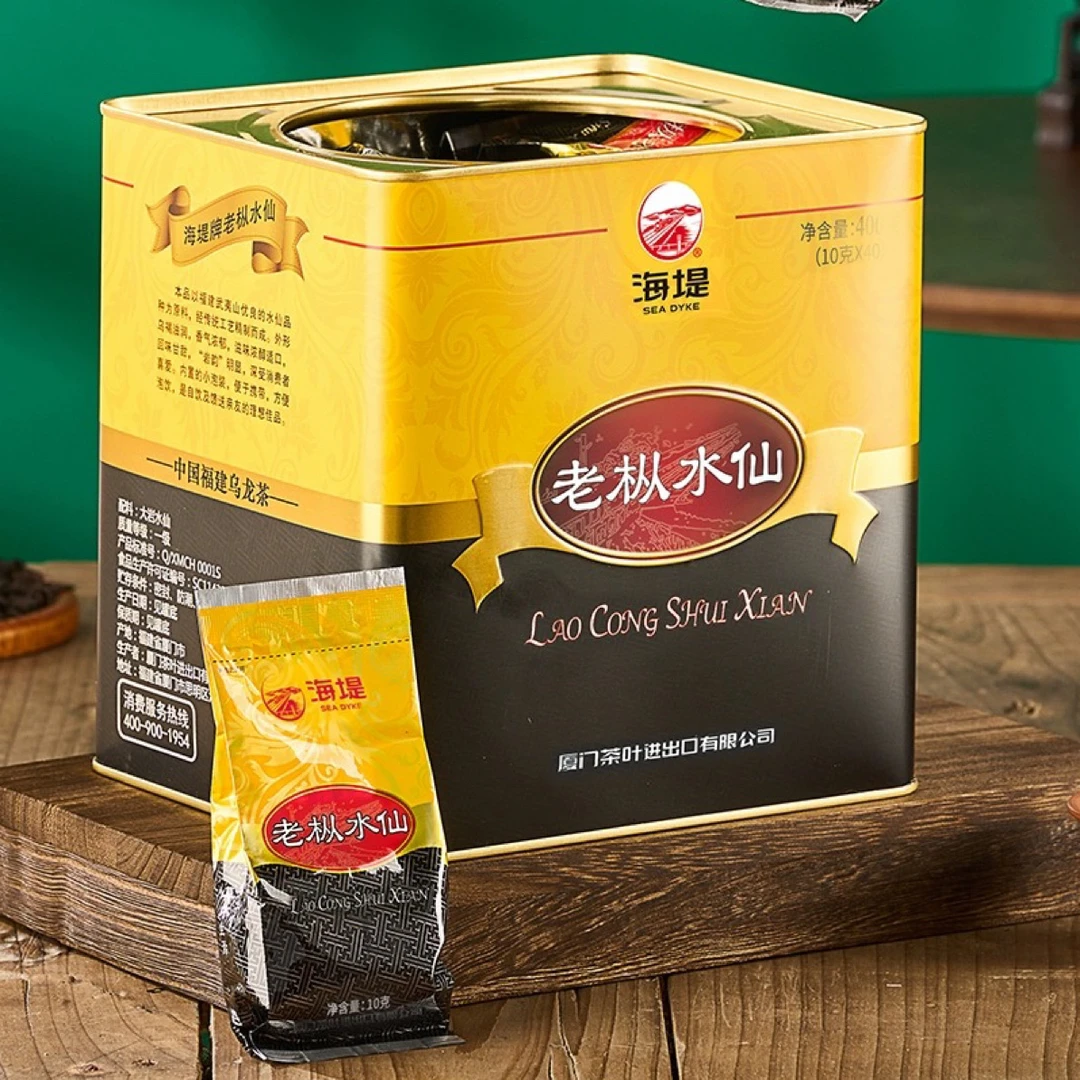 SEADYKE/海堤AT110足火浓香乌龙茶岩茶400g罐装厦门海堤茶叶