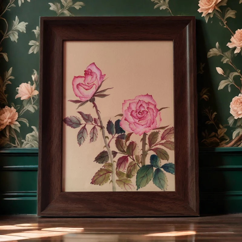 与墨同行 纯手绘8寸国风桌面摆件24.7*19.7