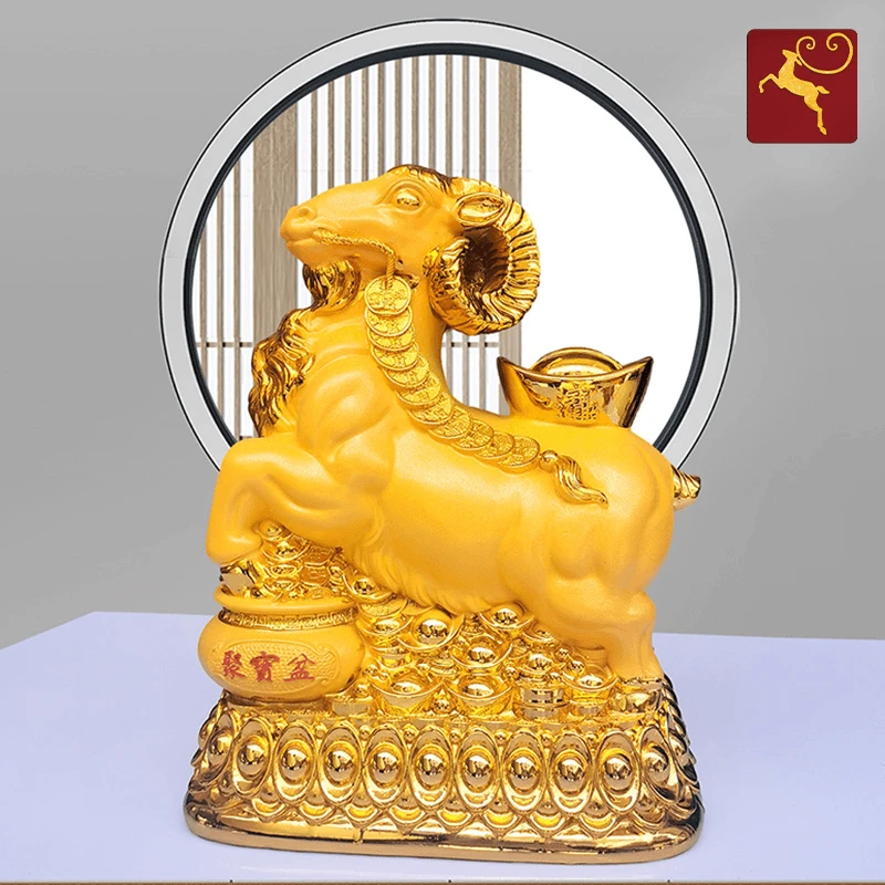 领头羊麒麟存钱罐招财2025年新款创意储蓄罐摆件超高档储钱罐客厅