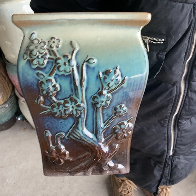 【闪购商品】紫砂花盆口20高24，绿