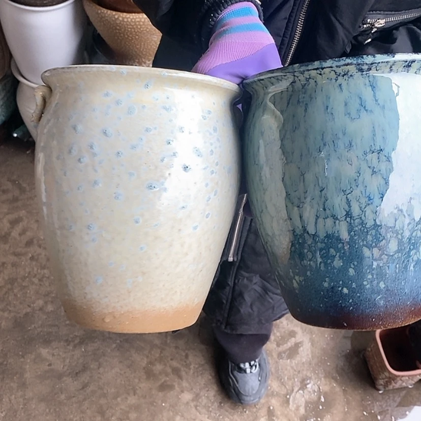 【闪购商品】紫砂花盆口17高21，组合