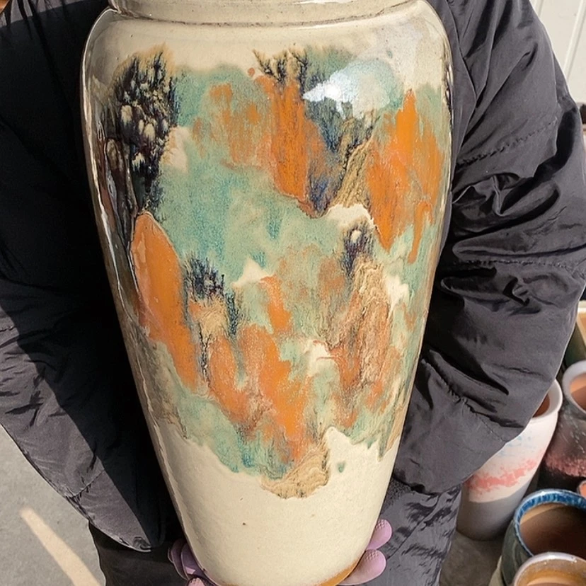 【闪购商品】紫砂花盆口17高42，瑕疵