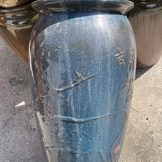 紫砂花盆口22高度41瑕疵