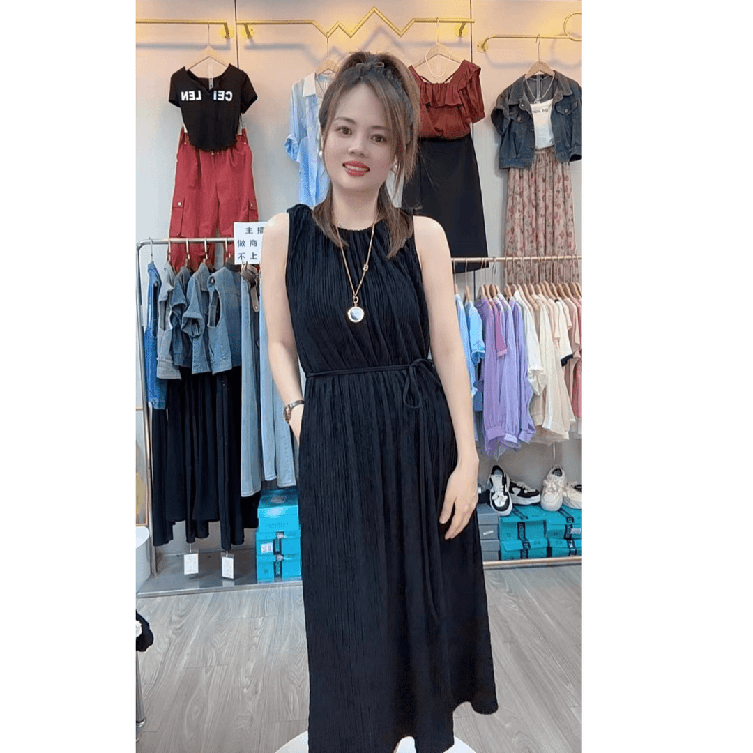 宽松连衣裙女装吊带连衣裙显瘦气质时尚休闲百搭