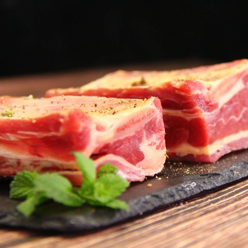牛肋排-内蒙古草原散养黄牛肉-生鲜牛肉带骨肋排肉