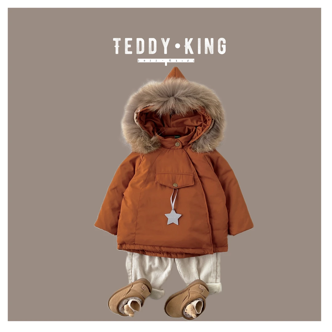 【Teddy King】2023冬 中小童韩版 新款 冲风羽绒服 TXB22726