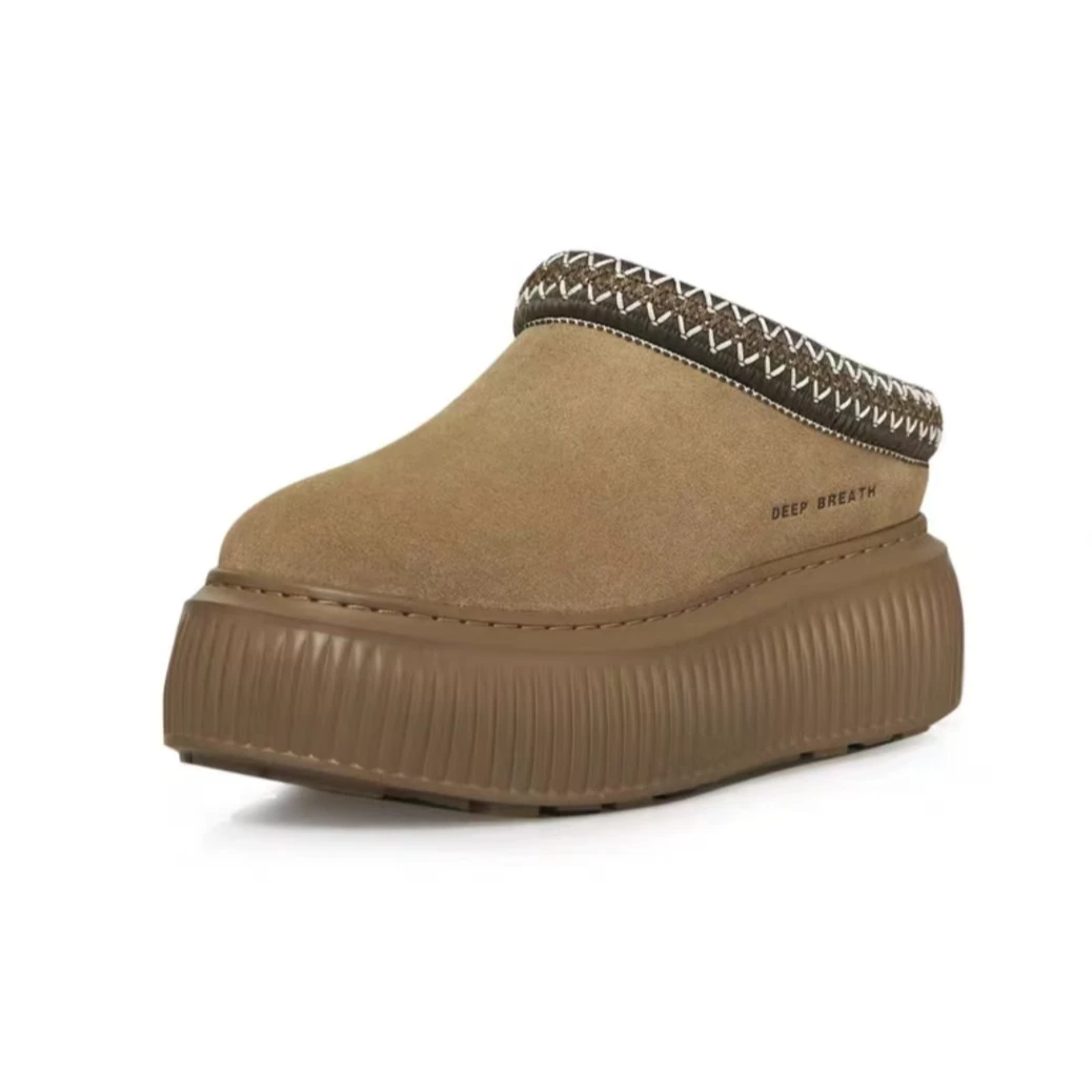 GIRDEAR/哥弟真的好哥弟真的好厚底冰上防滑羊毛保暖拖鞋AX15225