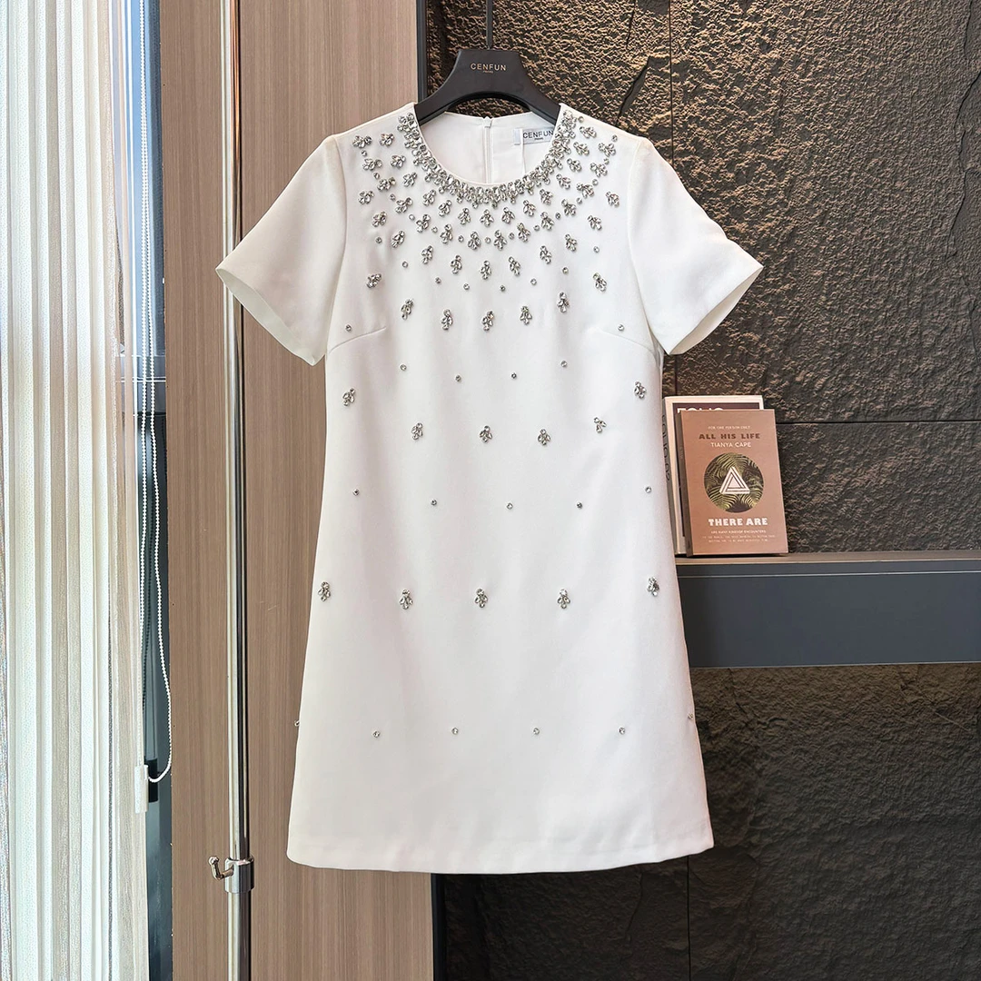 【CENFUN】*101 女装连衣裙气质公主白色时尚E021130