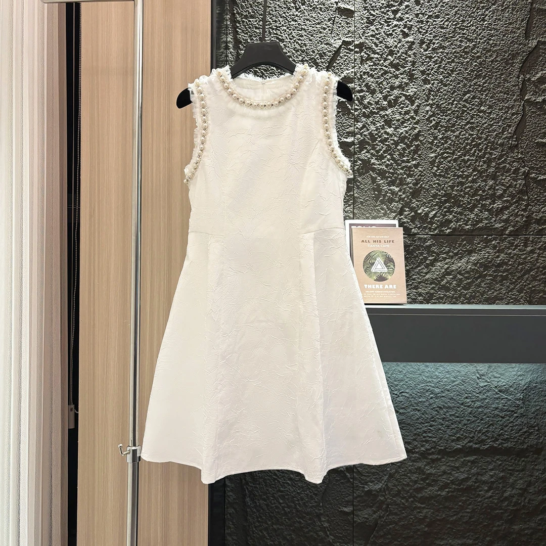 【CENFUN】2024新款小香风气质白色轻奢时尚女装连衣裙E001184