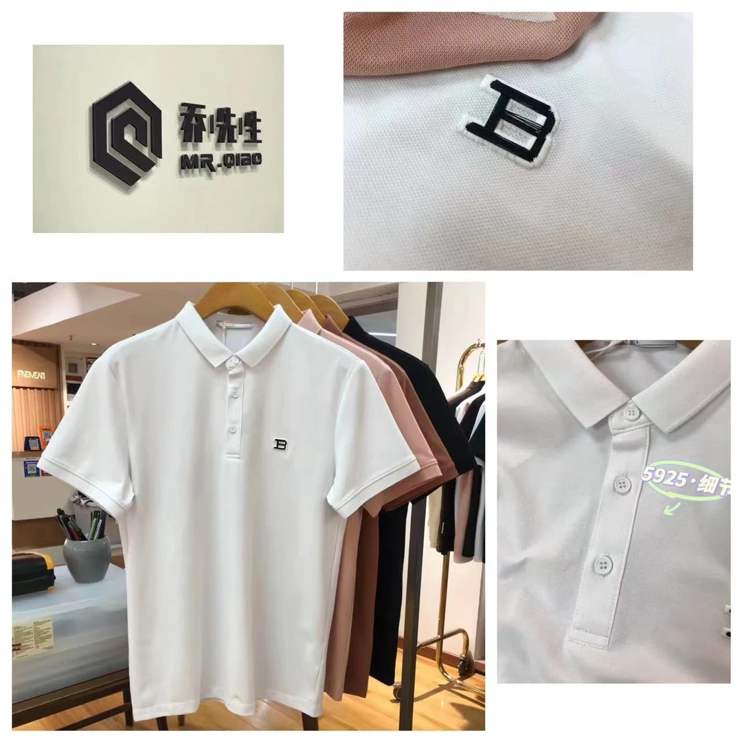 3夏季简约百搭时尚短袖polo衫-5925