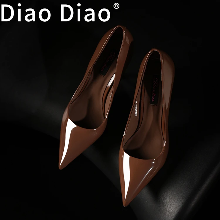 diaodiao33-34-37时尚手工真皮 细高跟尖头气质靴子性感鞋