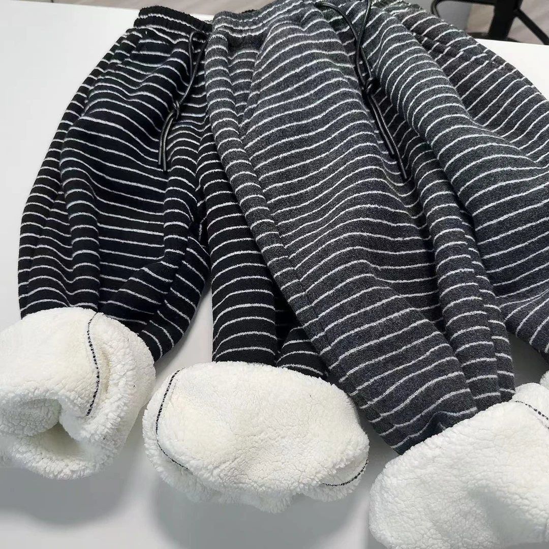 【加厚】中大童儿童加绒加厚裤子秋冬男童帅气宽松休闲裤一条过冬款