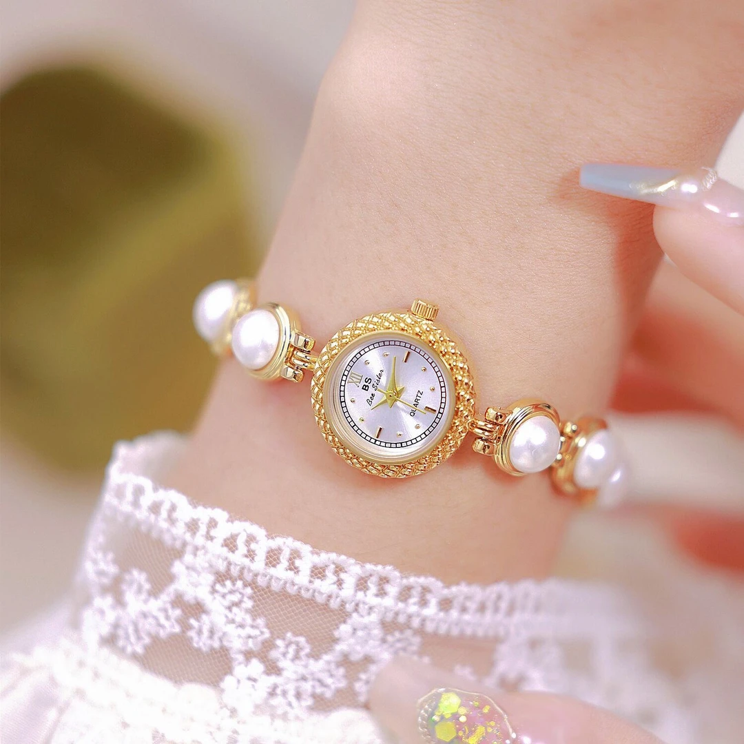 【粉丝体验价】Bee Sister BS品牌正品轻奢珍珠手链百搭防水手表