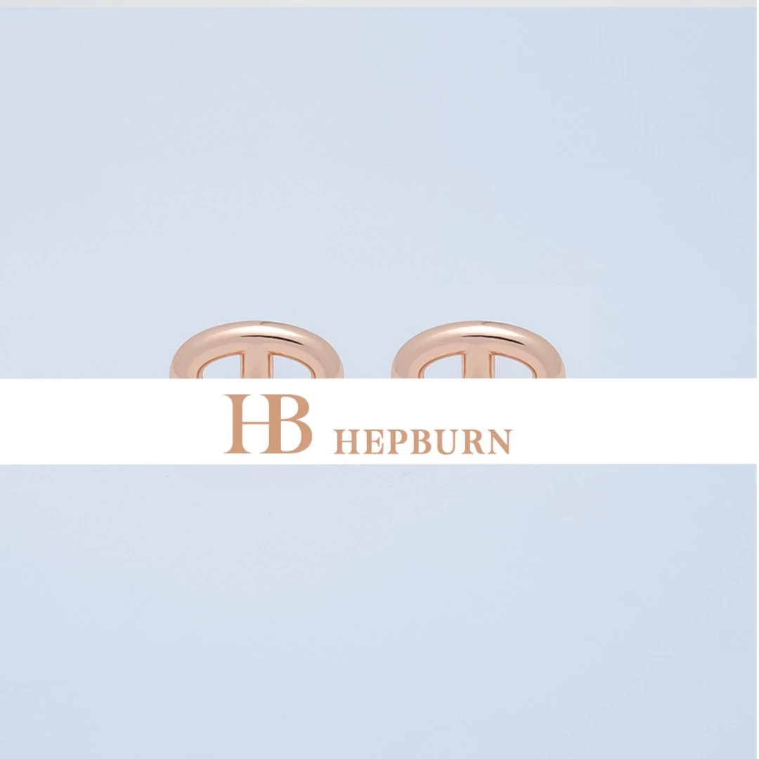 合金合成锆石耳饰 ED014 - 猪鼻子耳钉