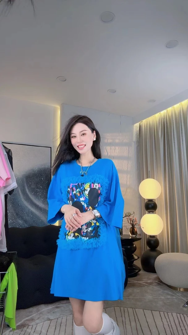 诺小晨定制---夏季新款显瘦减时尚设计感后背拼接欧根纱短袖T59