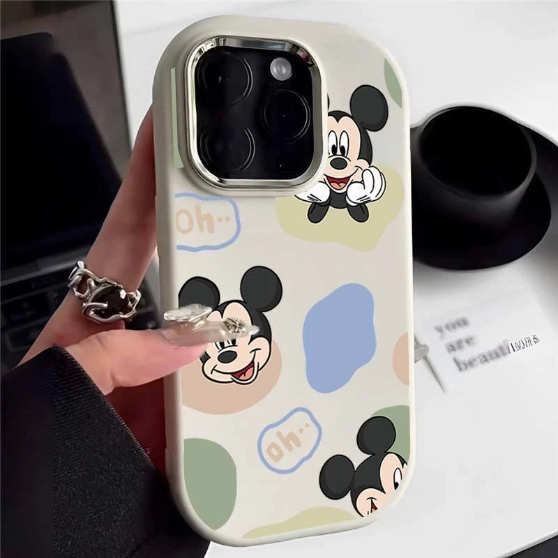 可爱米奇苹果15手机壳iPhone14plus新13promax/12软7/8plus/11/xr