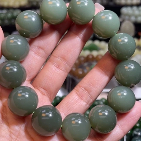 和田玉手串未镶嵌