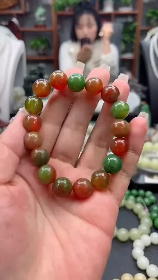 【闪购商品】玛瑙/玉髓手链未镶嵌手串卡12