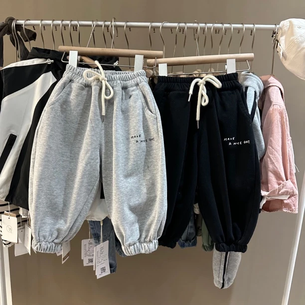 男童女童春季新款针织卫裤运动裤