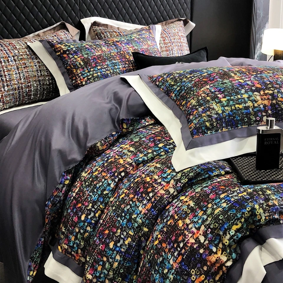 POCKET PIG/布袋猪【艾莎】艾卡柔云锦超细旦天丝棉四件套