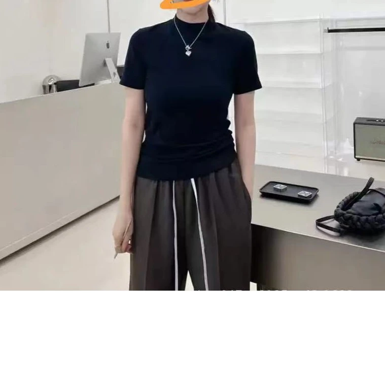 《秀秀精选》老板娘小立领早春款短袖