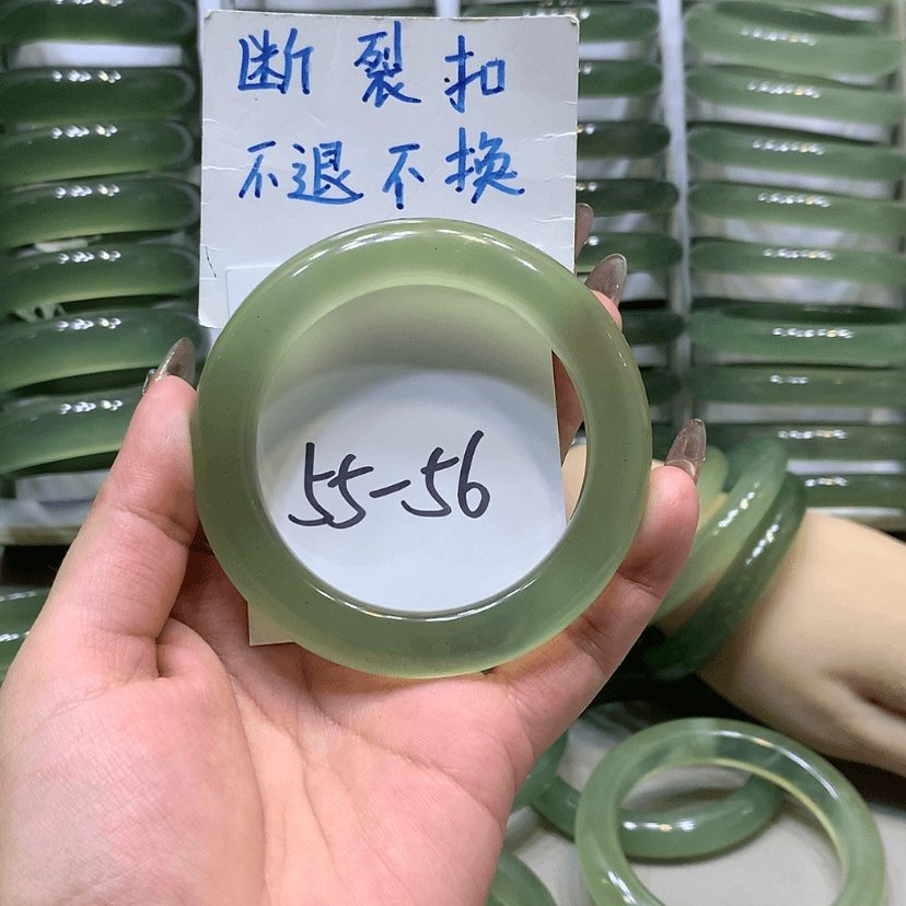 【闪购商品】蛇纹石玉手镯未镶嵌手镯x 6