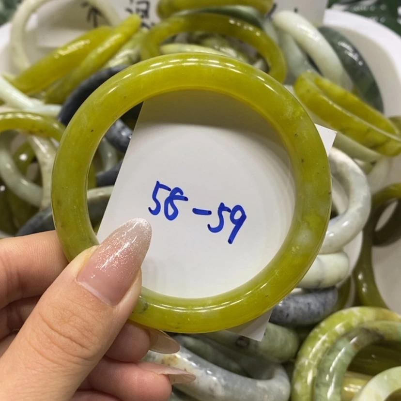 【闪购商品】蛇纹石玉手镯未镶嵌7