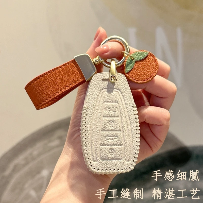 适用于吉力钥匙套帝豪缤瑞icon扣gs星越gl壳几何博越女款高端改装