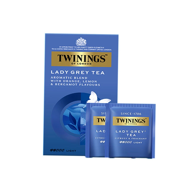 川宁Twinings 仕女伯爵红茶25片盒装 进口茶叶 网红茶包 春节送礼