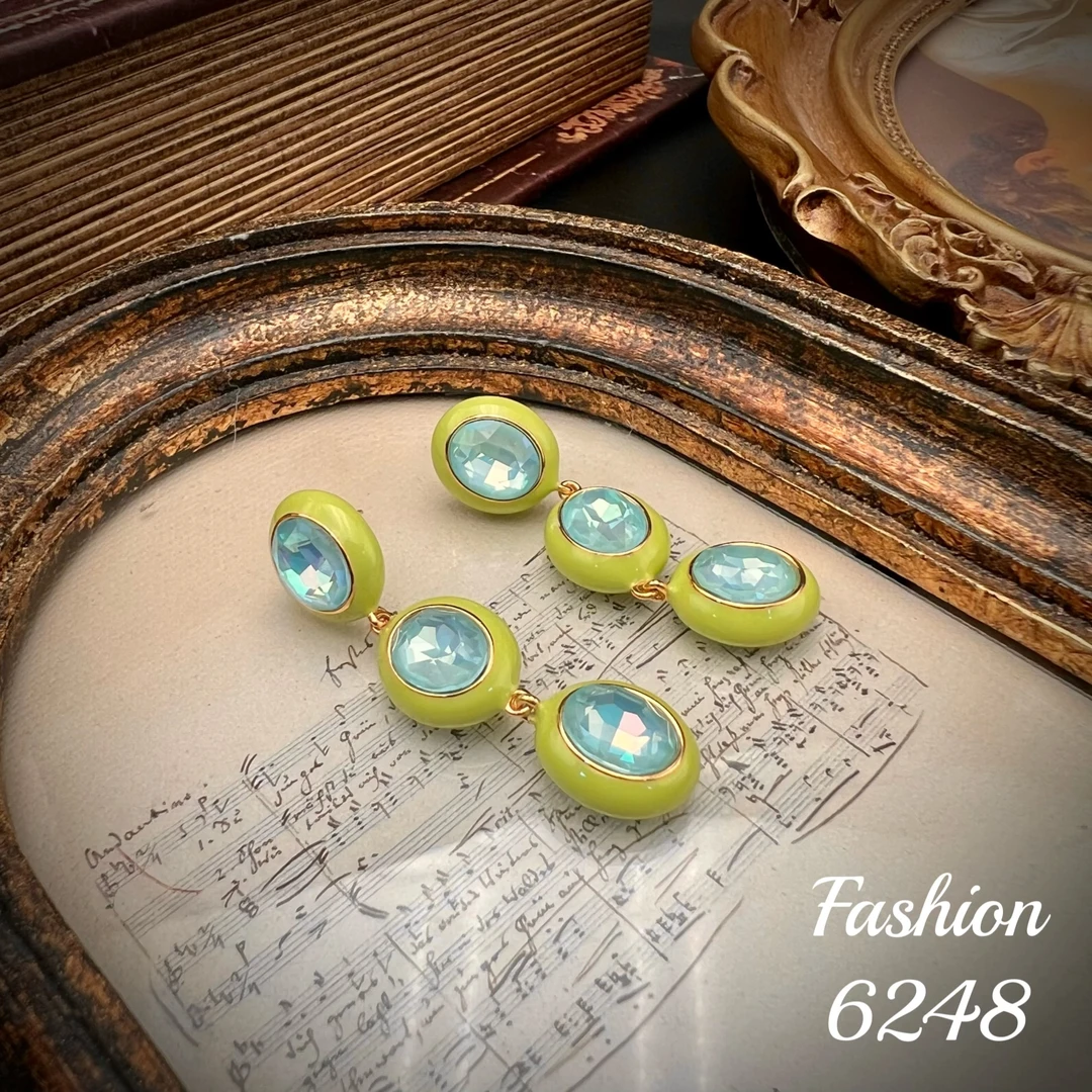 铜合金耳饰 高级感气质时尚轻奢百搭优雅耳饰-6248