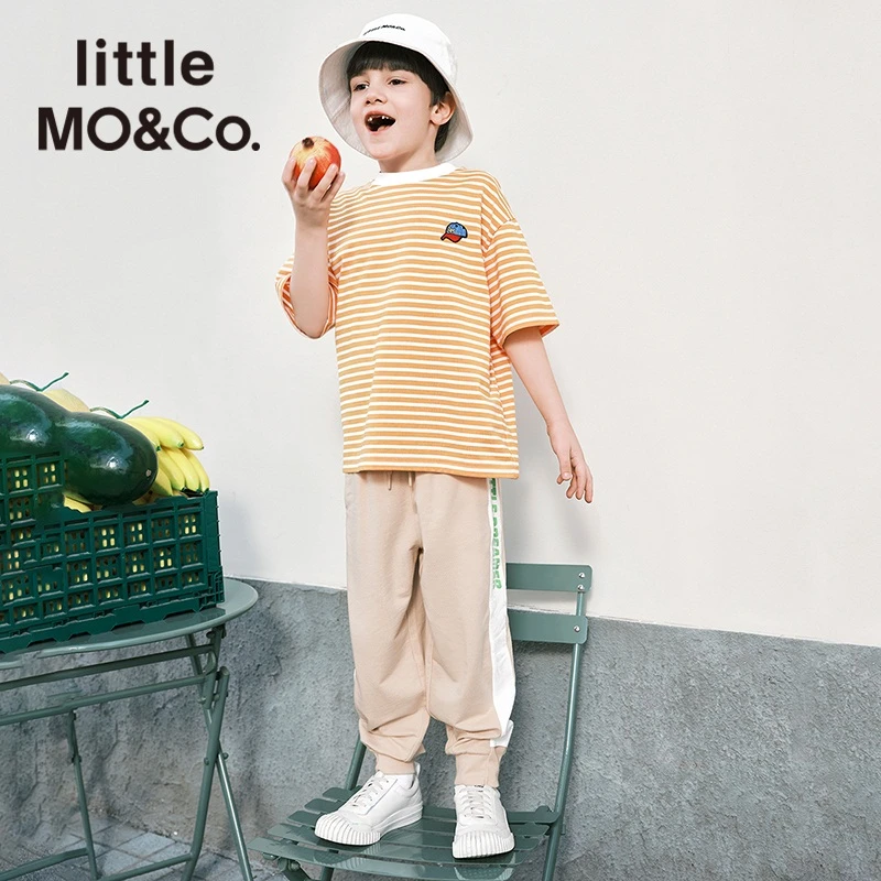 littlemoco童装22夏装新款男女童长款休闲裤运动卫裤#KBB2PATT02