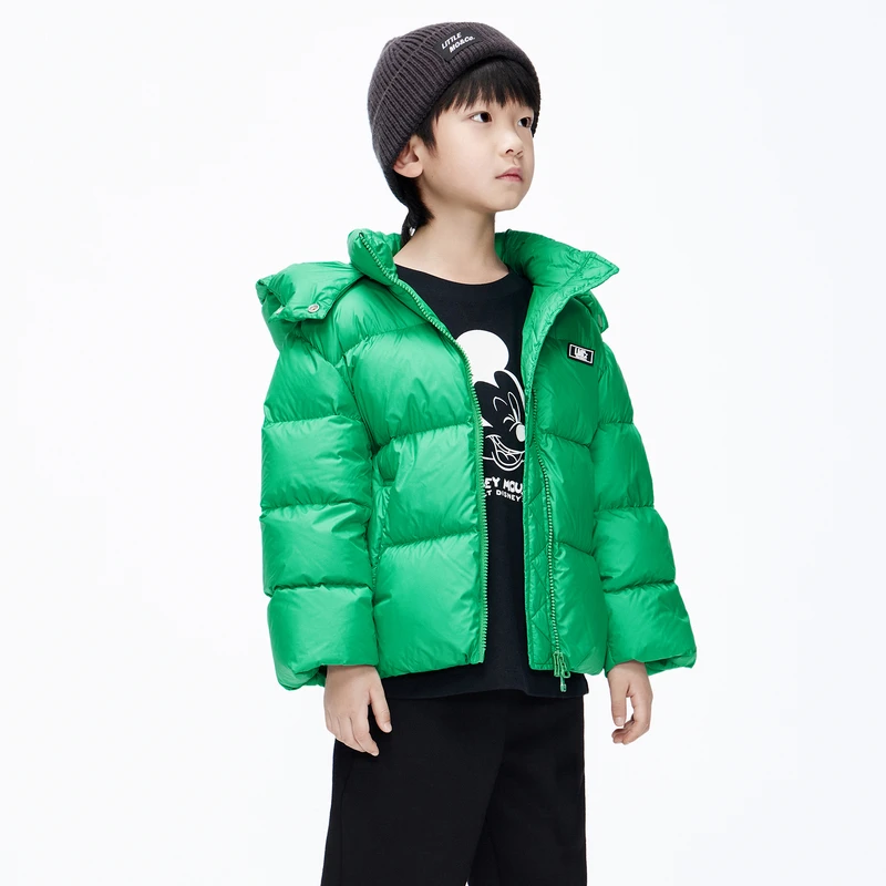 littlemoco童装冬装新款男女童可拆连帽羽绒服外套#KBC4EIN023