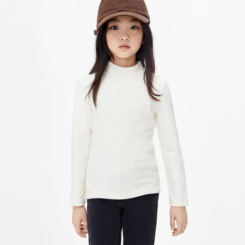 little moco童装22冬装新款男女童抑菌高领修身打底衫#KBB4TEE008