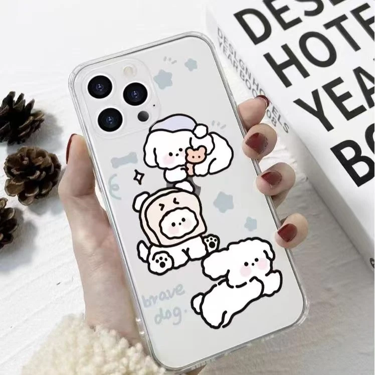 可爱哈怕狗苹果13手机壳iPhone14Promax软11/12全包7/8p透明xs/xr