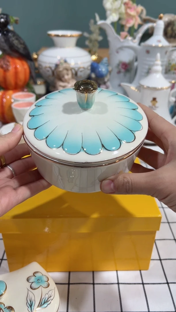 【闪购商品】密胺摆件圆形干果盒
