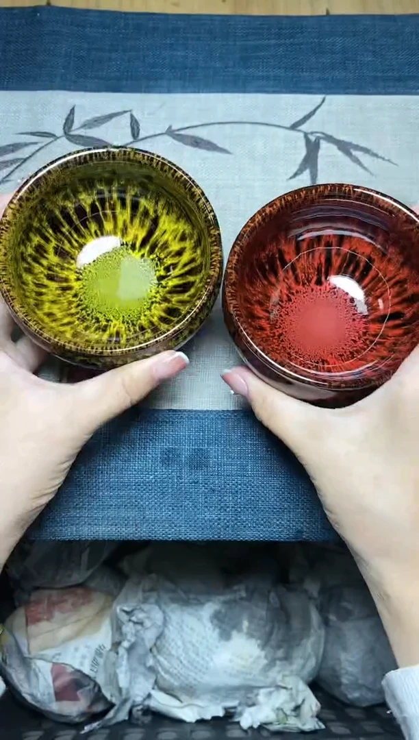 【闪购商品】茶盏毫丝 对杯  盏三疯建盏茶器