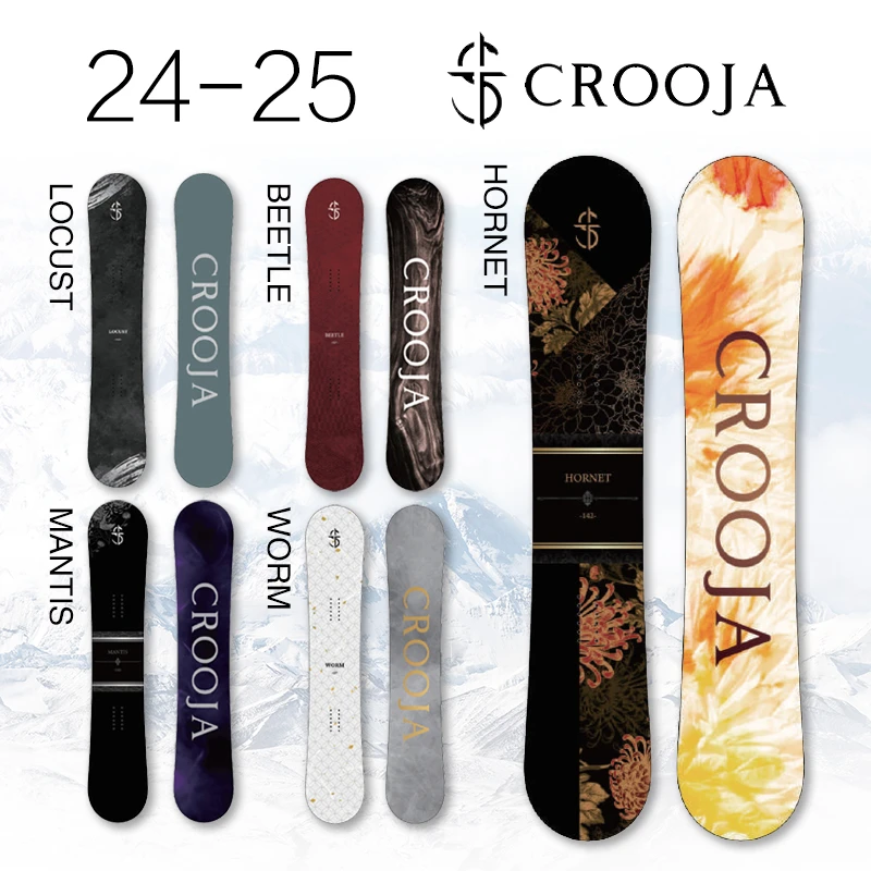 【现货】GT雪具24/25款CROOJA平花板滑雪板单板装备雪具自由式
