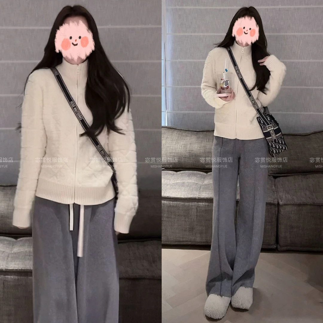 冬季炸街一整套女装上衣裤子气质显瘦时尚休闲宽松百搭外穿高级感