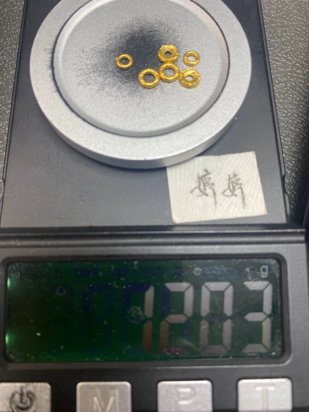 足金祥云圈加隔片5