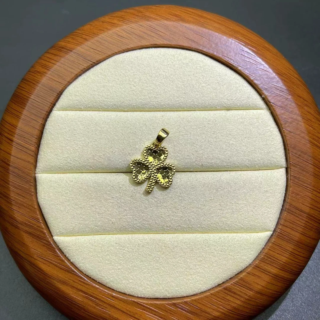 黄三叶草吊坠多样发a615